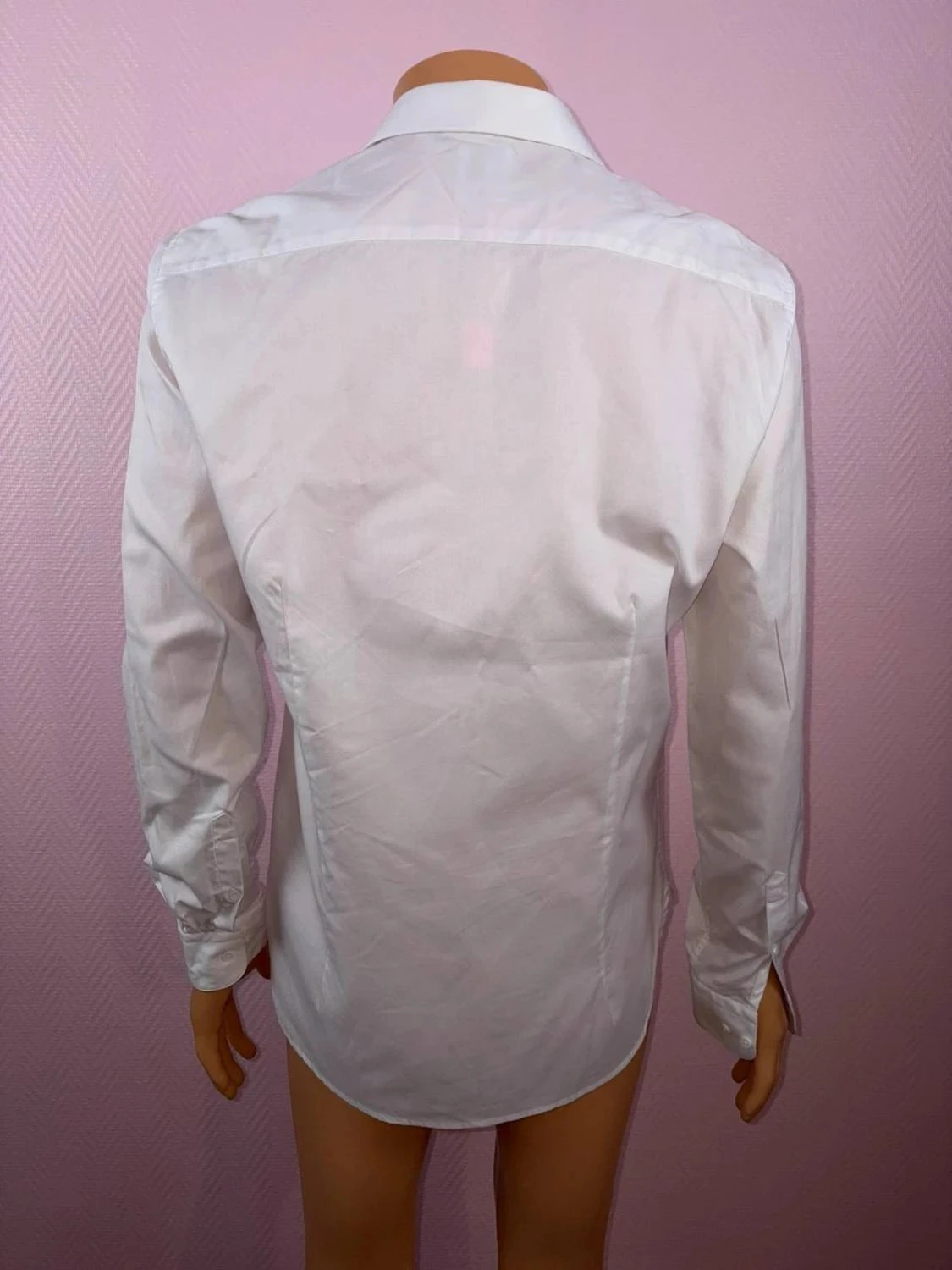 Camisa blanca taller privado usada una vez talla xl – photo 3